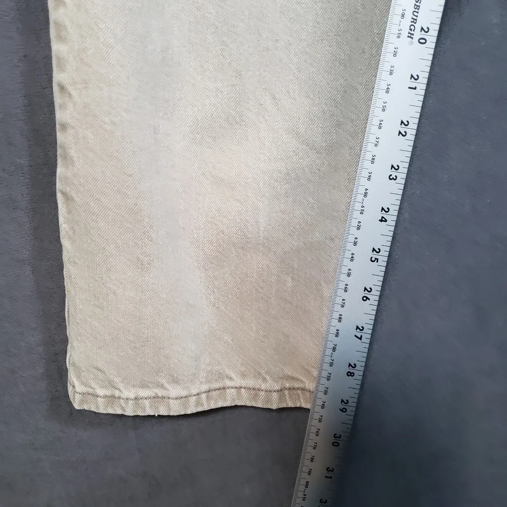 Lee Relaxed‎ Fit Jeans Mens 34x30 Tan Khaki Straight Leg Cotton Denim 2055514